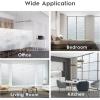 imagerabbitgoo Blackout Window Film Sun Blocking Privacy Film for Room Darkening Removable Black Out Vinyl Cover Tint for Home Day Sleep AntiUV Frosted Glass Clings Black 175 x 787 InchesPure Wave