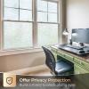imagerabbitgoo Blackout Window Film Sun Blocking Privacy Film for Room Darkening Removable Black Out Vinyl Cover Tint for Home Day Sleep AntiUV Frosted Glass Clings Black 175 x 787 InchesWhite Silk