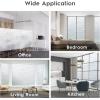 imagerabbitgoo Blackout Window Film Sun Blocking Privacy Film for Room Darkening Removable Black Out Vinyl Cover Tint for Home Day Sleep AntiUV Frosted Glass Clings Black 175 x 787 InchesPure Wave