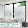 imagerabbitgoo Blackout Window Film Sun Blocking Privacy Film for Room Darkening Removable Black Out Vinyl Cover Tint for Home Day Sleep AntiUV Frosted Glass Clings Black 175 x 787 InchesFrosted Silk