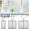 imagerabbitgoo Blackout Window Film Sun Blocking Privacy Film for Room Darkening Removable Black Out Vinyl Cover Tint for Home Day Sleep AntiUV Frosted Glass Clings Black 175 x 787 InchesRain Silk
