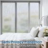 imagerabbitgoo Blackout Window Film Sun Blocking Privacy Film for Room Darkening Removable Black Out Vinyl Cover Tint for Home Day Sleep AntiUV Frosted Glass Clings Black 175 x 787 InchesRain Silk