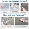 imagerabbitgoo Blackout Window Film Sun Blocking Privacy Film for Room Darkening Removable Black Out Vinyl Cover Tint for Home Day Sleep AntiUV Frosted Glass Clings Black 175 x 787 InchesRain Silk