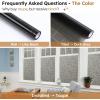 imagerabbitgoo Blackout Window Film Sun Light Blocking Room Darkening Privacy Window Cover Removable Day Sleep Black Out Shades Tint for Home Frosted Glass Film 3D Cross Black 175quot x 787quotTaupe