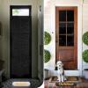 imagerabbitgoo Blackout Window Film Sun Light Blocking Room Darkening Privacy Window Cover Removable Day Sleep Black Out Shades Tint for Home Frosted Glass Film 3D Cross Black 175quot x 787quotBlack