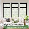 imagerabbitgoo Blackout Window Film Sun Light Blocking Room Darkening Privacy Window Cover Removable Day Sleep Black Out Shades Tint for Home Frosted Glass Film 3D Cross Black 175quot x 787quotPure