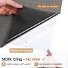 imagerabbitgoo Blackout Window Film Sun Light Blocking Room Darkening Privacy Window Cover Removable Day Sleep Black Out Shades Tint for Home Frosted Glass Film 3D Cross Black 175quot x 787quotTaupe