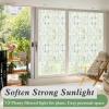 imagerabbitgoo Blackout Window Film Sun Light Blocking Room Darkening Privacy Window Cover Removable Day Sleep Black Out Shades Tint for Home Frosted Glass Film 3D Cross Black 175quot x 787quotPure