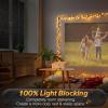 imagerabbitgoo Blackout Window Film Sun Light Blocking Room Darkening Privacy Window Cover Removable Day Sleep Black Out Shades Tint for Home Frosted Glass Film 3D Cross Black 175quot x 787quotBlack