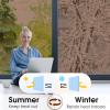 imagerabbitgoo One Way Window Privacy Film Window Tint for Home Reflective Heat Control Sun Blocking Anti UV See Out Not in Glass Door Covering Tinting Film 175 in X 65 Feet Blue SilverBrown Silver