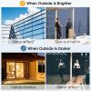 imagerabbitgoo One Way Window Privacy Film Window Tint for Home Reflective Heat Control Sun Blocking Anti UV See Out Not in Glass Door Covering Tinting Film 175 in X 65 Feet Blue SilverBlue Silver