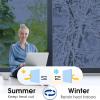 imagerabbitgoo One Way Window Privacy Film Window Tint for Home Reflective Heat Control Sun Blocking Anti UV See Out Not in Glass Door Covering Tinting Film 175 in X 65 Feet Blue SilverBlue Silver