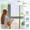 imagerabbitgoo One Way Window Privacy Film with Kit Window Tint for Home UV Heat Blocking Static Cling Sun Blocker Light Darkening Reflective Mirror Covering See Out Not in 175 in X 65 Feet Black SilverClear