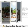 imagerabbitgoo One Way Window Privacy Film with Kit Window Tint for Home UV Heat Blocking Static Cling Sun Blocker Light Darkening Reflective Mirror Covering See Out Not in 175 in X 65 Feet Black SilverBlack Silver