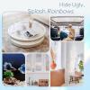 imagerabbitgoo One Way Window Privacy Film with Kit Window Tint for Home UV Heat Blocking Static Cling Sun Blocker Light Darkening Reflective Mirror Covering See Out Not in 175 in X 65 Feet Black SilverClear