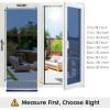 imagerabbitgoo One Way Window Privacy Film with Kit Window Tint for Home UV Heat Blocking Static Cling Sun Blocker Light Darkening Reflective Mirror Covering See Out Not in 175 in X 65 Feet Black SilverBlue Silver