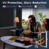 imagerabbitgoo One Way Window Privacy Film with Kit Window Tint for Home UV Heat Blocking Static Cling Sun Blocker Light Darkening Reflective Mirror Covering See Out Not in 175 in X 65 Feet Black SilverBlack