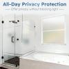 imagerabbitgoo One Way Window Privacy Film with Kit Window Tint for Home UV Heat Blocking Static Cling Sun Blocker Light Darkening Reflective Mirror Covering See Out Not in 175 in X 65 Feet Black SilverPure