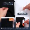 imagerabbitgoo One Way Window Privacy Film with Kit Window Tint for Home UV Heat Blocking Static Cling Sun Blocker Light Darkening Reflective Mirror Covering See Out Not in 175 in X 65 Feet Black SilverBlack