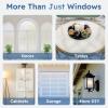 imagerabbitgoo One Way Window Privacy Film with Kit Window Tint for Home UV Heat Blocking Static Cling Sun Blocker Light Darkening Reflective Mirror Covering See Out Not in 175 in X 65 Feet Black SilverPure