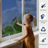 imagerabbitgoo One Way Window Privacy Film with Kit Window Tint for Home UV Heat Blocking Static Cling Sun Blocker Light Darkening Reflective Mirror Covering See Out Not in 175 in X 65 Feet Black SilverBlue Silver
