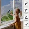 imagerabbitgoo One Way Window Privacy Film with Kit Window Tint for Home UV Heat Blocking Static Cling Sun Blocker Light Darkening Reflective Mirror Covering See Out Not in 175 in X 65 Feet Black SilverSilver