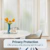 imagerabbitgoo Reeded Glass Window Privacy Film Non Adhesive Frosted Window Film UV Heat Blocking Decorative Vinyl Daytime Privacy Clings for Bathroom Living Room 175 x 787 InchesReeded
