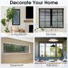 imagerabbitgoo Total Blackout Window Film Sun Blocking Black Privacy Window Film Light Blocker Stained Glass Thermal Cling Heat Control Room Darkening Glass Sticker for Door Covering 175quot x 787quotSilver