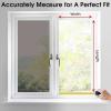 imagerabbitgoo Total Blackout Window Film Sun Blocking Black Privacy Window Film Light Blocker Stained Glass Thermal Cling Heat Control Room Darkening Glass Sticker for Door Covering 175quot x 787quotBlack Black