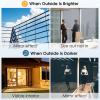 imagerabbitgoo Total Blackout Window Film Sun Blocking Black Privacy Window Film Light Blocker Stained Glass Thermal Cling Heat Control Room Darkening Glass Sticker for Door Covering 175quot x 787quotSilver