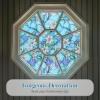 imagerabbitgoo Total Blackout Window Film Sun Blocking Black Privacy Window Film Light Blocker Stained Glass Thermal Cling Heat Control Room Darkening Glass Sticker for Door Covering 175quot x 787quotBlue