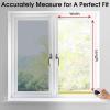 imagerabbitgoo Total Blackout Window Film Sun Blocking Black Privacy Window Film Light Blocker Stained Glass Thermal Cling Heat Control Room Darkening Glass Sticker for Door Covering 175quot x 787quotSilver