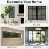 imagerabbitgoo Total Blackout Window Film Sun Blocking Black Privacy Window Film Light Blocker Stained Glass Thermal Cling Heat Control Room Darkening Glass Sticker for Door Covering 175quot x 787quotBlack Silver