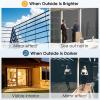 imagerabbitgoo Total Blackout Window Film Sun Blocking Black Privacy Window Film Light Blocker Stained Glass Thermal Cling Heat Control Room Darkening Glass Sticker for Door Covering 175quot x 787quotBlack Silver