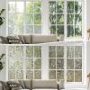 imagerabbitgoo Total Blackout Window Film Sun Blocking Black Privacy Window Film Light Blocker Stained Glass Thermal Cling Heat Control Room Darkening Glass Sticker for Door Covering 175quot x 787quotTaupe