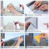 imagerabbitgoo Total Blackout Window Film Sun Blocking Black Privacy Window Film Light Blocker Stained Glass Thermal Cling Heat Control Room Darkening Glass Sticker for Door Covering 175quot x 787quotSilver