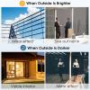 imagerabbitgoo Total Blackout Window Film Sun Blocking Black Privacy Window Film Light Blocker Stained Glass Thermal Cling Heat Control Room Darkening Glass Sticker for Door Covering 175quot x 787quotBlack Black