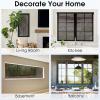 imagerabbitgoo Total Blackout Window Film Sun Blocking Black Privacy Window Film Light Blocker Stained Glass Thermal Cling Heat Control Room Darkening Glass Sticker for Door Covering 175quot x 787quotBlack Black