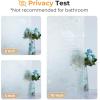 imagerabbitgoo Total Blackout Window Film Sun Blocking Black Privacy Window Film Light Blocker Stained Glass Thermal Cling Heat Control Room Darkening Glass Sticker for Door Covering 175quot x 787quotClear Circular
