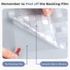 imagerabbitgoo Total Blackout Window Film Sun Blocking Room Darkening Window Cling Static Cling Heat Blocking Shade Removable Tint for Day Sleepers Matte Black 175quot x 787quotClear