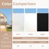 imagerabbitgoo Total Blackout Window Film Sun Blocking Room Darkening Window Cling Static Cling Heat Blocking Shade Removable Tint for Day Sleepers Matte Black 175quot x 787quotMatte White