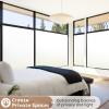 imagerabbitgoo Total Blackout Window Film Sun Blocking Room Darkening Window Cling Static Cling Heat Blocking Shade Removable Tint for Day Sleepers Matte Black 175quot x 787quotMatte White