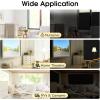 imagerabbitgoo Total Blackout Window Film Sun Blocking Room Darkening Window Cling Static Cling Heat Blocking Shade Removable Tint for Day Sleepers Matte Black 175quot x 787quotMatte Black