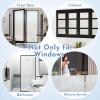 imagerabbitgoo Total Blackout Window Film Sun Blocking Room Darkening Window Cling Static Cling Heat Blocking Shade Removable Tint for Day Sleepers Matte Black 175quot x 787quotMatte Pure