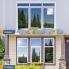 imagerabbitgoo Total Blackout Window Film Sun Blocking Room Darkening Window Cling Static Cling Heat Blocking Shade Removable Tint for Day Sleepers Matte Black 175quot x 787quotSilver