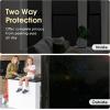 imagerabbitgoo Total Blackout Window Film Sun Blocking Room Darkening Window Cling Static Cling Heat Blocking Shade Removable Tint for Day Sleepers Matte Black 175quot x 787quotMatte Black