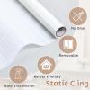 imagerabbitgoo Total Blackout Window Film Sun Blocking Room Darkening Window Cling Static Cling Heat Blocking Shade Removable Tint for Day Sleepers Matte Black 175quot x 787quotMatte White
