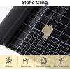 imagerabbitgoo Total Blackout Window Film Sun Blocking Room Darkening Window Cling Static Cling Heat Blocking Shade Removable Tint for Day Sleepers Matte Black 175quot x 787quotMatte Black