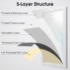 imagerabbitgoo Total Blackout Window Film Sun Blocking Room Darkening Window Cling Static Cling Heat Blocking Shade Removable Tint for Day Sleepers Matte Black 175quot x 787quotMatte Black