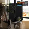 imagerabbitgoo Total Blackout Window Film Sun Blocking Room Darkening Window Cling Static Cling Heat Blocking Shade Removable Tint for Day Sleepers Matte Black 175quot x 787quotMatte Black